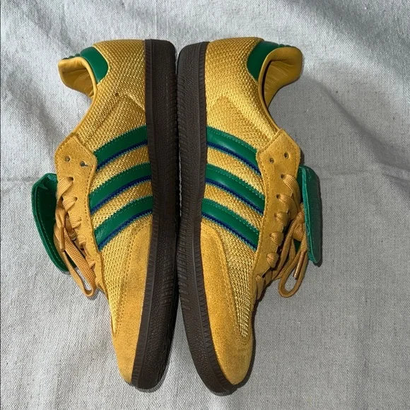 Adidas Samba OG Sneakers Size 9 Yellow Green Excellent Condition - Picture 3 of 14